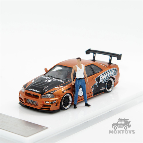 Fast Speed Fs 1:64 Skyline Gt-r R34 Z-tune Nfs Con Figura