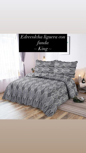 Edrecolcha Queen Importada Estampada + 2fundas Para Almohada