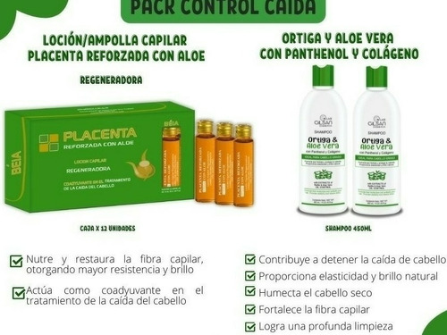 Imagen 1 de 1 de 1 Loción Capilar + 2 Shampoo 450ml Ortiga - Control Caida