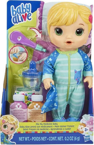 Boneca Baby Alive Loira Aprendendo Cuidar Da Hasbro E6937