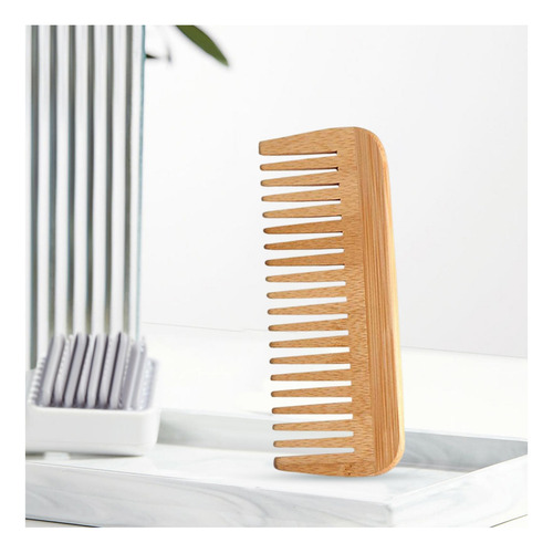 Peine De Dientes Anchos Para Desenredar, Peine De Madera