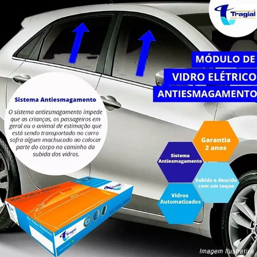 Vidro Elétrico Gol G2 2 P 95 A 00 Retrovisor E Trava Tragial