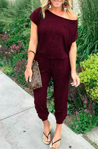Imagen 1 de 5 de Talla Extra Grande Palazzo Enterizo Jumpsuit Envío Inmediato