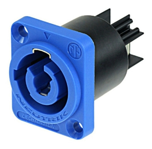 Conector de panel Powercon macho Neutrik NaC3MPa-1, color azul