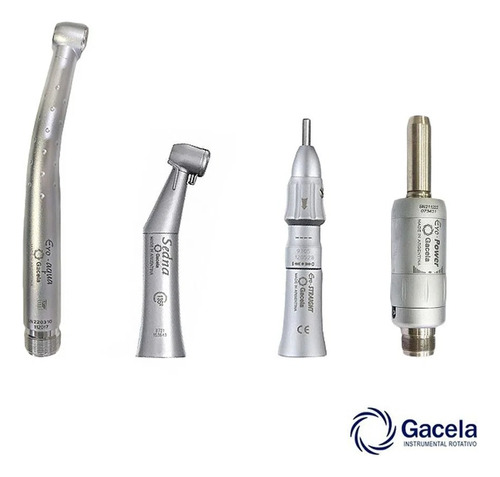Kit Gacela Odontología Rotatorio De 4 Piezas + Aceite