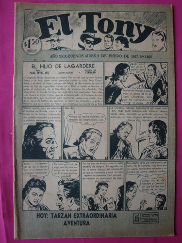 Revista El Tony N° 1465  Año 1957 - Ed. Columba