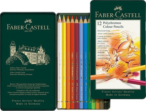 Lata Ecolápices Polychromos Faber-castell X12 Colores