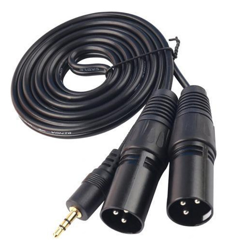 2 X 3.5mm (mini) 1/8 '' Cable Adaptador Esté A Doble Xlr