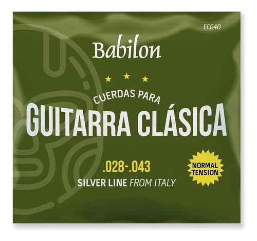 Juego De Cuerdas De Nylon Para Guitarra Clásica 28-43