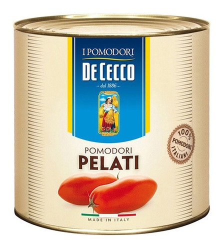 Lata De Tomate De Cecco Pomodori Pelati 2500 Gr.