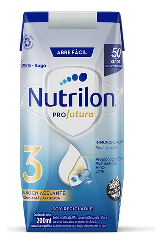 Leche Nutrilon Profutura 3 X Pack De 24 Bricks 200ml