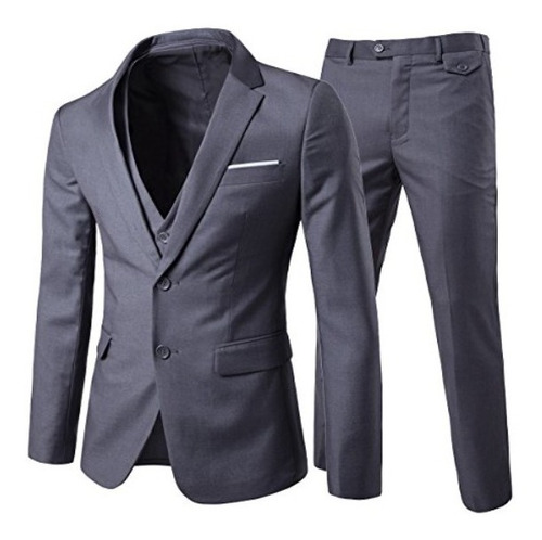 Terno Slim Kit Italiano De Luxo - Blazer + Calça + Colete 