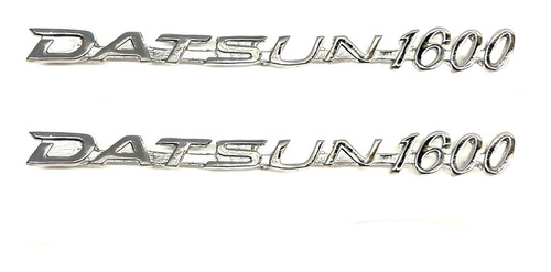 Emblemas Datsun 1600   Metálicos  Cromados Nuevos (el Par)