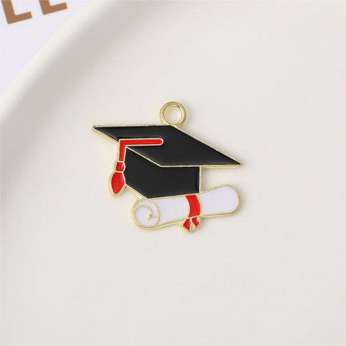 50 Piezas De Joyería Colgante Con Forma De Gorra De Graduaci