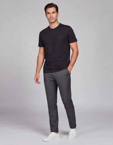 Camiseta Aramis Masculina Slim Fit Preta Algodao Basica Lisa