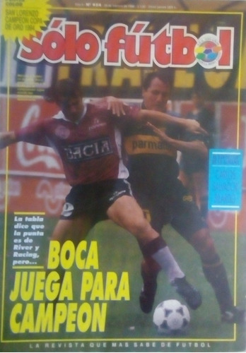 Solo Futbol 454 Boca 3 Lanus 0,poster San Lorenzo, All Boys