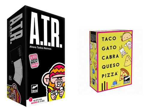 Atr + Taco Gato Cabra Queso Pizza Bureau De Juegos Combo