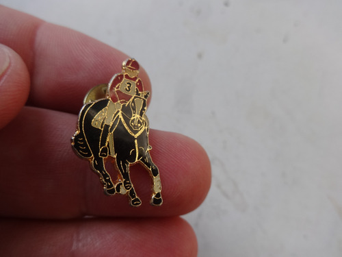 Coleccionable Deporte Antiguo Turf Caballo Jockey Pin Polo (Usado)