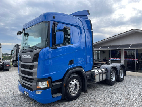 Imagem 2 de 15 de Scania R440 Ano 2019 6x2 Azul Highline Scania R450 Trucada