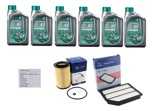 Kit Revisão 70 Mil Km Veracruz 3.8 Petronas Original 6l