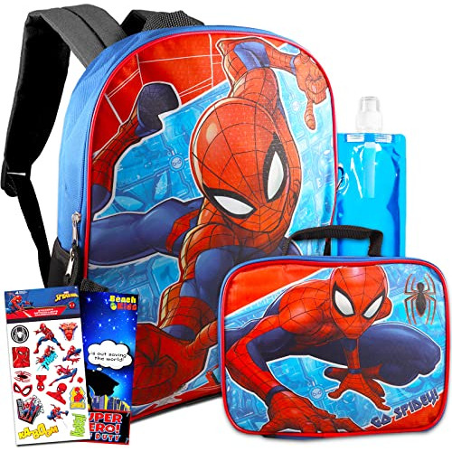 Spiderman Útiles Escolares Para Niños - Paquete Con Rszj2