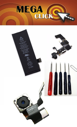 Combo Kit Tecnicos iPhone Camara+bateria+pin Carga+destornil