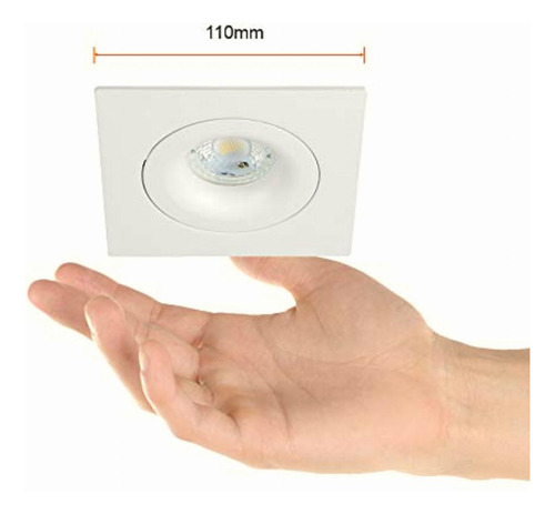 Lámpara Empotrado, Color Blanco, Base Gx5.3, 100 240 V,