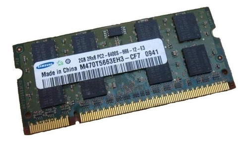 Memória RAM color verde  2GB 1 Samsung M470T5663EH3-CF7