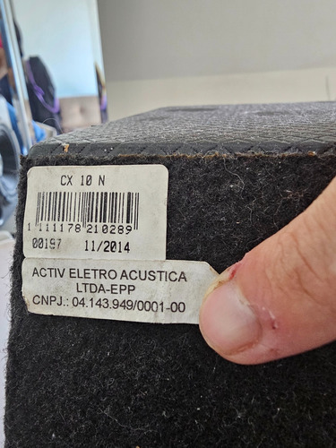 Caixa Selada Com Subwoofer De 10 Polegadas Jbl Gto 1014