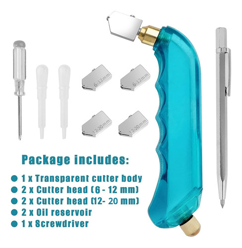 El Kit De Herramientas Para Cortar Vidrio Incluye Un Cortado