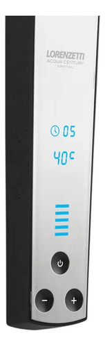Chuveiro Acqua Century Digital Preto Com Cromado Lorenzetti