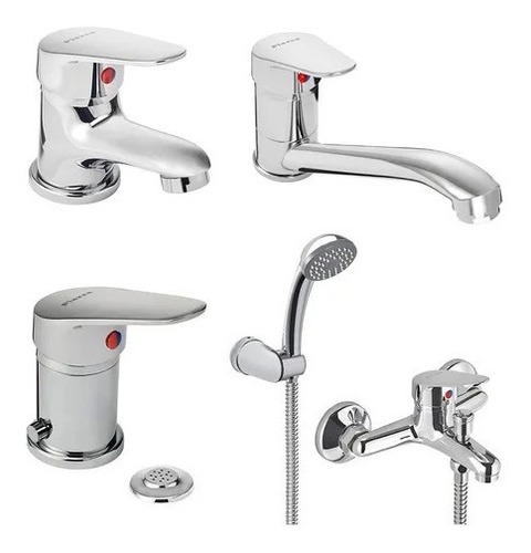 Combo Piazza Domani Monocomando Lav Ducha Ext Bidet Cocina