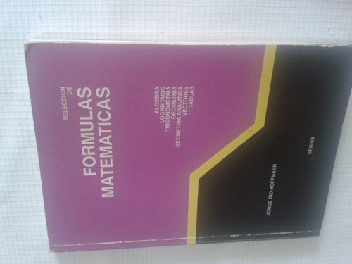 Libro Formulas Matematicas Jorge Gid Hoffmann 