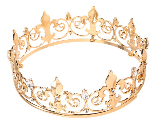 Royal King Crown For Men - Metal Prince Crowns And Tiaras
