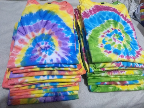 Polos Estilo Tie Dye (hippies), Damas Hombres Niños