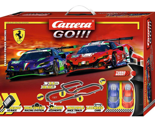 Pista De Carreras Carrera Go Ferrari 1:43 Con 2 Coches