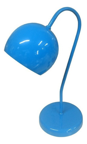 Abajur Para Escrivaninha Modelo Bolinha - Cores Cúpula Vermelho