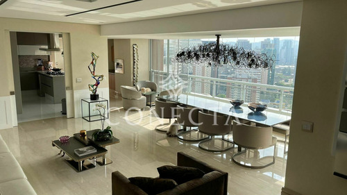 Imagem 1 de 8 de Apartamento À Venda 196m² | Edifício More | Mobiliado |3 Suítes | Andar Alto | Varanda Gourmet | Vista Linda | Deposito - Cncl1302