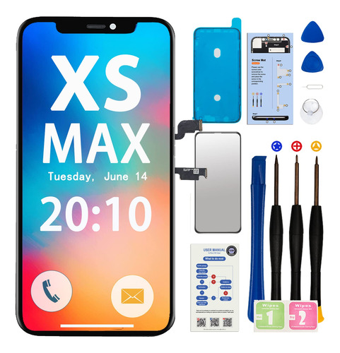 Reemplazo Pantalla Para iPhone XS Max Kit Reparacon Lcd 3d +