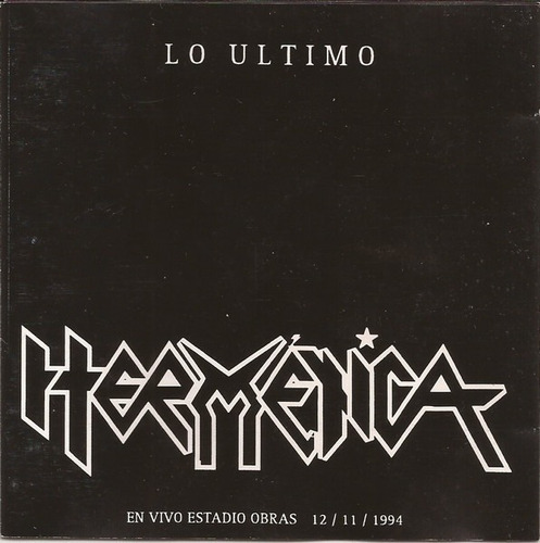 Hermetica - Lo Ultimo - 1 Edicion Dbn Tripoli