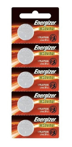Pack De Pilas Energizer Cr2025 Tira X5 Unidades