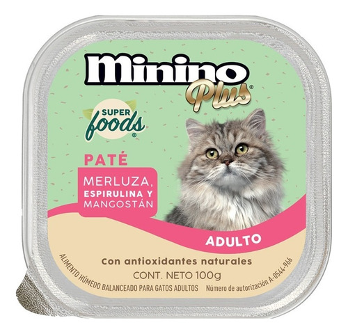 Alimento Humedo Minino Superfoods Merluza Paquete 16 Sobres