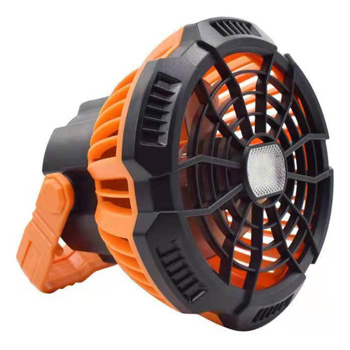 Ventilador De Camping Con Linterna Led, Recargable, Portátil