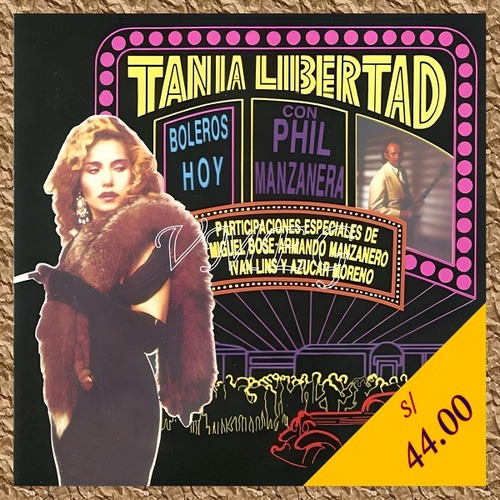 Vmeg Cd Tania Libertad & Phil Manzanera 1991 Boleros Hoy