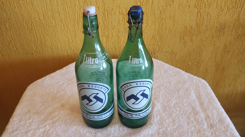 Lote 2 Botellas Soda Resorte Mar Del Plata 1 Litro 