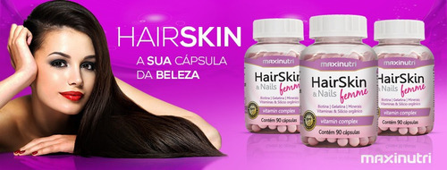 Hair Skin & Nails Femme Maxinutri Cápsula Da Beleza 90 Cáps