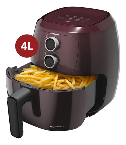 Fritadeira Elétrica WAP Air Fryer Family 4L Antiaderente Vermelha...