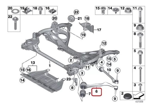 Brazo Curvo Delantero Izq Bmw 220 228 M235 M240 2013 2014