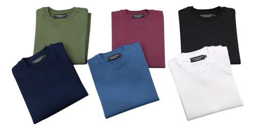 Remeras Lisas Basicas Mangas Largas Puro Algodon Para Hombre