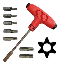 Comprar Chave T Bits Tork Com Furo Guia T10 T15 T20 T25 T27 T30 T40